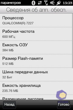 Скриншоты HTC HD_mini