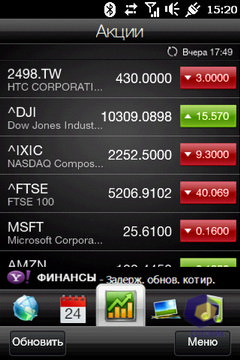Скриншоты HTC HD_mini