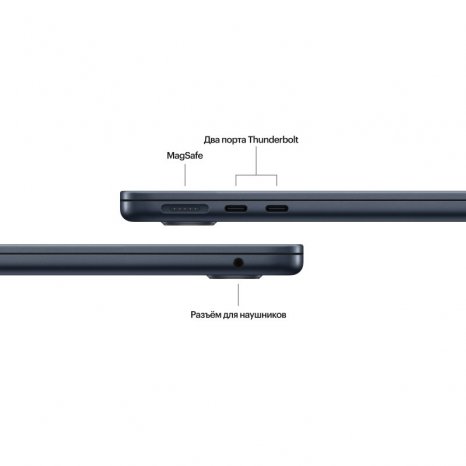 Фото товара Apple MacBook Air 13 M4 (10-core CPU, 10-core GPU) / RAM 24GB / SSD 512GB Midnight (Темная ночь)