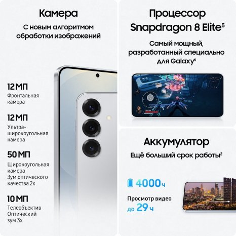 Фото товара Samsung Galaxy S25 12/128Gb Silver Shadow