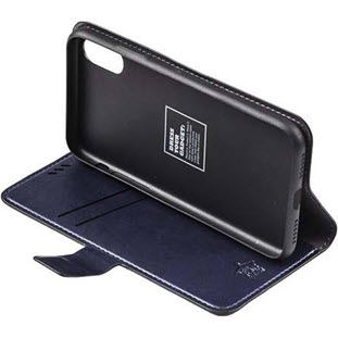 Фото товара Uniq Journa Heritage книжка для Apple iPhone X (IPXGAR-JHERBLK, black)