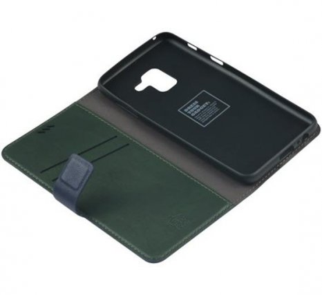 Фото товара Uniq Journa Heritage книжка для Samsung Galaxy A8 2018 (navy blue)