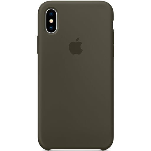 Case Silicone для iPhone X/Xs (dark olive)
