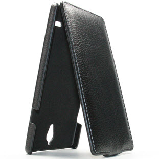 Чехол Art Case флип для Huawei Ascend G700 (черный)