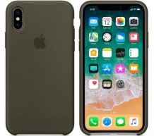 Фото товара Case Silicone для iPhone X/Xs (dark olive)