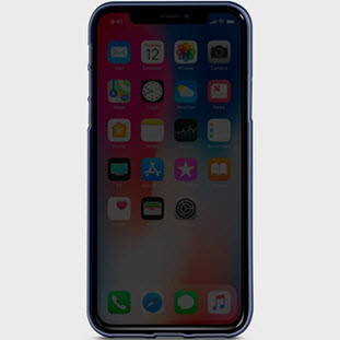 Фото товара Uniq Bodycon накладка для Apple iPhone X (navy blue)